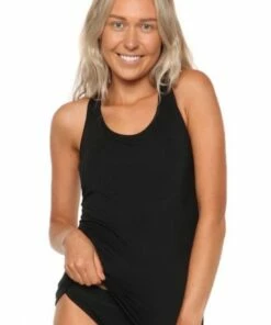 BASE Swim Sports Tankini Separate Black -Cheap Swimweargalore Store bas010.001 base swim sports tankini separate 4 1 2