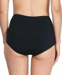 BASE Swim Plain High Waisted Pant Black -Cheap Swimweargalore Store bas104 001 base swim plain high waisted pant b 1 1