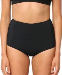 BASE Swim Plain High Waisted Pant Black -Cheap Swimweargalore Store bas104.001 base swim plain high waisted pant 1 1