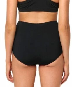 BASE Swim Plain High Waisted Pant Black -Cheap Swimweargalore Store bas104.001 base swim plain high waisted pant 2 1