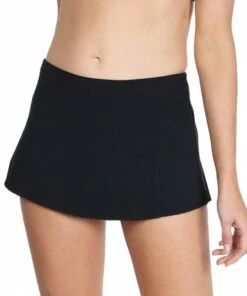 BASE Swim Plain Skirted Pant Black -Cheap Swimweargalore Store bas106 001 base swim plain skirted pant f 2