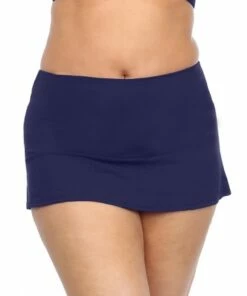 BASE Swim Plain Skirted Pant Black -Cheap Swimweargalore Store bas106 plain skirted pant navy f 1