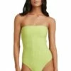 Billabong Tanlines Harper Bandeau One Piece Lime