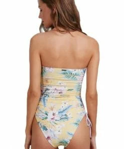 Billabong Tropicool Naomi Bandeau One Piece Yellow -Cheap Swimweargalore Store bil6513792.700 billabong tropicool naomi bandeau one piece1