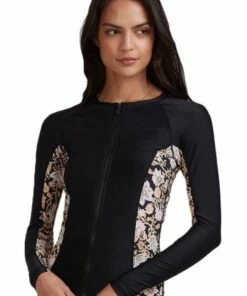 Billabong Wave Gypsy Long Sleeve Suntop Black