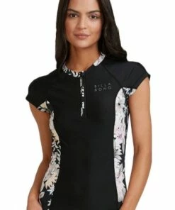 Billabong Tropicool Short Sleeve Suntop Black