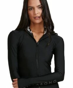 Billabong Tropicool Long Sleeve Suntop Black