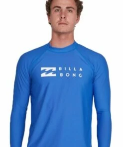 Billabong Mens Union Long Sleeve Suntop Cobalt -Cheap Swimweargalore Store bil9703508.439 billabong mens union long sleeve suntop2 1