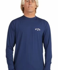 Billabong Mens Shoreline Long Sleeve Suntop Black -Cheap Swimweargalore Store bil9703512.445 billabong mens shoreline long sleeve suntop2