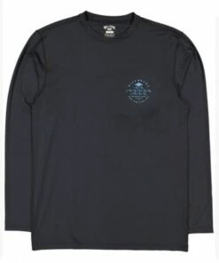 Billabong Mens Wavey Davey Long Sleeve Suntop Black