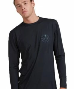 Billabong Mens Wavey Davey Long Sleeve Suntop Black -Cheap Swimweargalore Store bil9713010.001 billabong mens wavey davey long sleeve suntop2 1