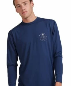 Billabong Mens Wavey Davey Long Sleeve Suntop Black -Cheap Swimweargalore Store bil9713010.440 billabong mens wavey davey long sleeve suntop2 1