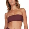 Billabong Summer High Bandeau Bikini Top Ruby
