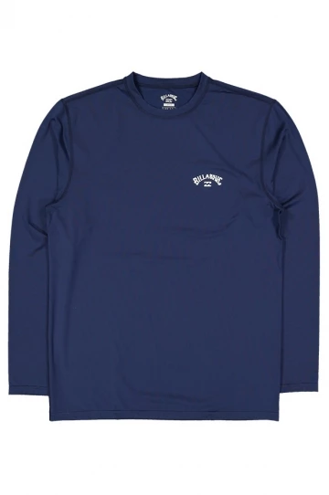 Billabong Mens Single Arch Rashie Navy 1 Billabong Mens Single Arch Rashie Navy