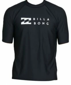Billabong Mens Union Rf Short Sleeve Suntop Black