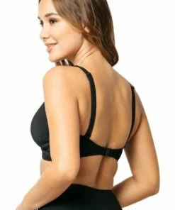 Sea Level Cross Front Bra Black -Cheap Swimweargalore Store boent3110p crossfront bra 3 2