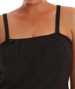 Capriosca Classique Flounce Tankini Separate Black 8 Capriosca Classique Flounce Tankini Separate Black -Cheap Swimweargalore Store capcbw9710.001 flouncytankinitop2 1