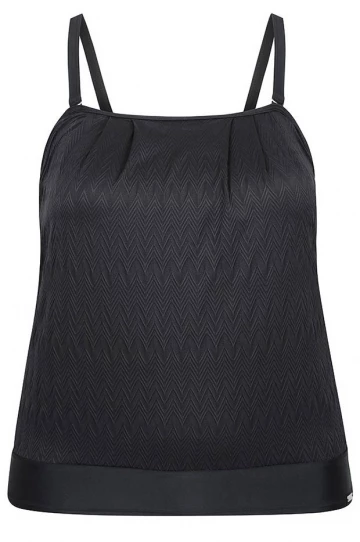 Capriosca Classique Flounce Tankini Separate Black 5 Capriosca Classique Flounce Tankini Separate Black - Image 5