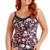 Capriosca Corsica F/G Cup Underwire One Piece Black/Pink