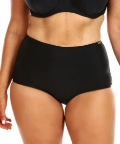 Capriosca Plain High Waisted Pant Black