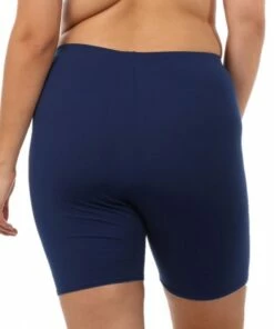 Capriosca Plain Knee Length Bike Pant Black -Cheap Swimweargalore Store capcres9510.440 capriosca plain knee length bike pant back 1 1