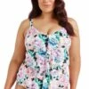Capriosca Positano Black Tiered Frill One Piece Multi