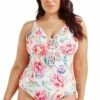 Capriosca Positano White Lace Up One Piece White/Pink