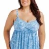Capriosca Santorini Blue DD/E Swing Tankini Separate Light Blue