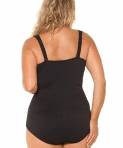 Capriosca Classique Retro One Piece Black -Cheap Swimweargalore Store cbw9818 c 1