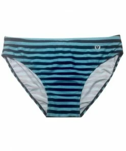 Coast Mens Striped Parrot Brief Navy/Blue