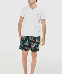 Coast Mens Bright Mod Boardshort Black/Multi -Cheap Swimweargalore Store coa19ccb272 coast mens bright mod boardshort 3