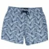 Coast Mens Leafy Coast Boardshort Navy/White