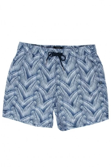 Coast Mens Leafy Coast Boardshort Navy/White 1 Coast Mens Leafy Coast Boardshort Navy/White