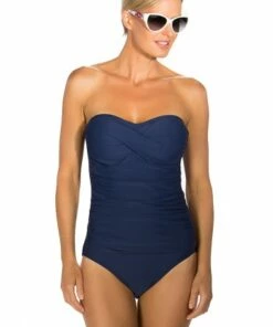 Togs Swimwear Twist Bandeau One Piece Navy 6 Togs Swimwear Twist Bandeau One Piece Navy -Cheap Swimweargalore Store com6083
