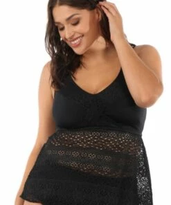 Elomi Indie Twist Front Tankini Separate Black