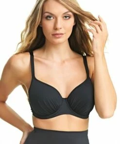 Fantasie Versailles G Cup Gathered Bra Black -Cheap Swimweargalore Store fan5749g versailles gcupgatheredbra1