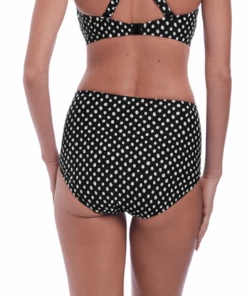 Fantasie Santa Monica High Rise Brief Black/White -Cheap Swimweargalore Store fan6727 fantasie santa monica high rise brief2