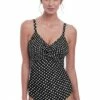 Fantasie Santa Monica F Cup Twist Front One Piece Black/White