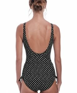Fantasie Santa Monica G Cup V Neck One Piece Black/White 3 Fantasie Santa Monica G Cup V Neck One Piece Black/White -Cheap Swimweargalore Store fan6729g fantasie santa monica g cup v neck one piece2