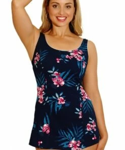 Femme De La Mer Tropicana Swim Dress Navy