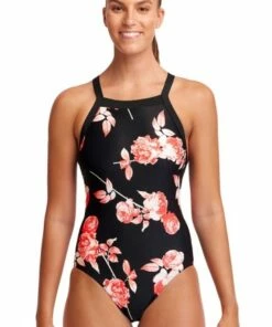 Funkita Rose Garden Sky Hi One Piece Black