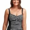 Funkita Mansfield Twist Front Tankini Separate Black/White