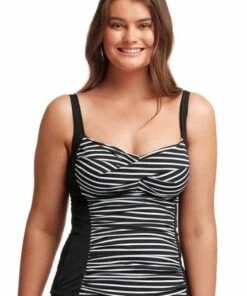 Funkita Mansfield Twist Front Tankini Separate Black/White