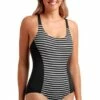 Funkita Mansfield Brace Me Back One Piece Black/White