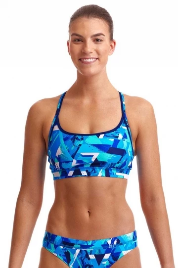 Funkita Bashed Blue Sports Top Blue 1 Funkita Bashed Blue Sports Top Blue