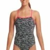 Funkita Zebra Crossing Eco Single Strap One Piece Black/White