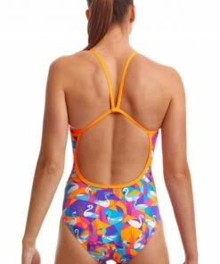 Funkita Swim Swan Eco Single Strap One Piece Orange/Purple -Cheap Swimweargalore Store fnk030l71326.840 funkita swim swan eco single strap one piece 2