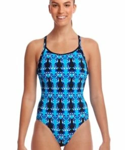 Funkita Dive Master Eco Diamond Back One Piece Blue
