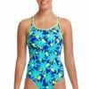 Funkita Bird Brain Eco Diamond Back One Piece Blue/Yellow