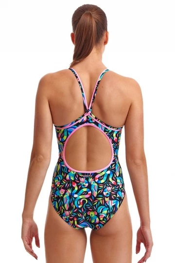 Funkita Night Life Eco Diamond Back One Piece Black/Multi 2 Funkita Night Life Eco Diamond Back One Piece Black/Multi - Image 2
